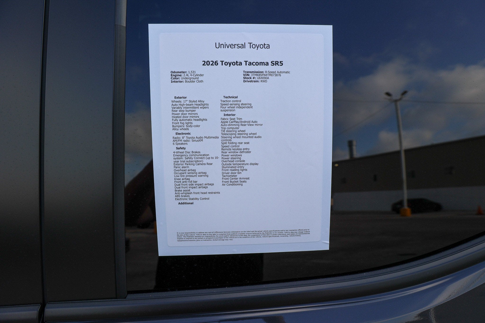 2026 Toyota Tacoma SR5