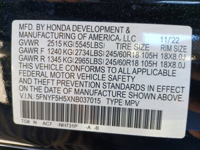 2022 Honda Pilot EX-L