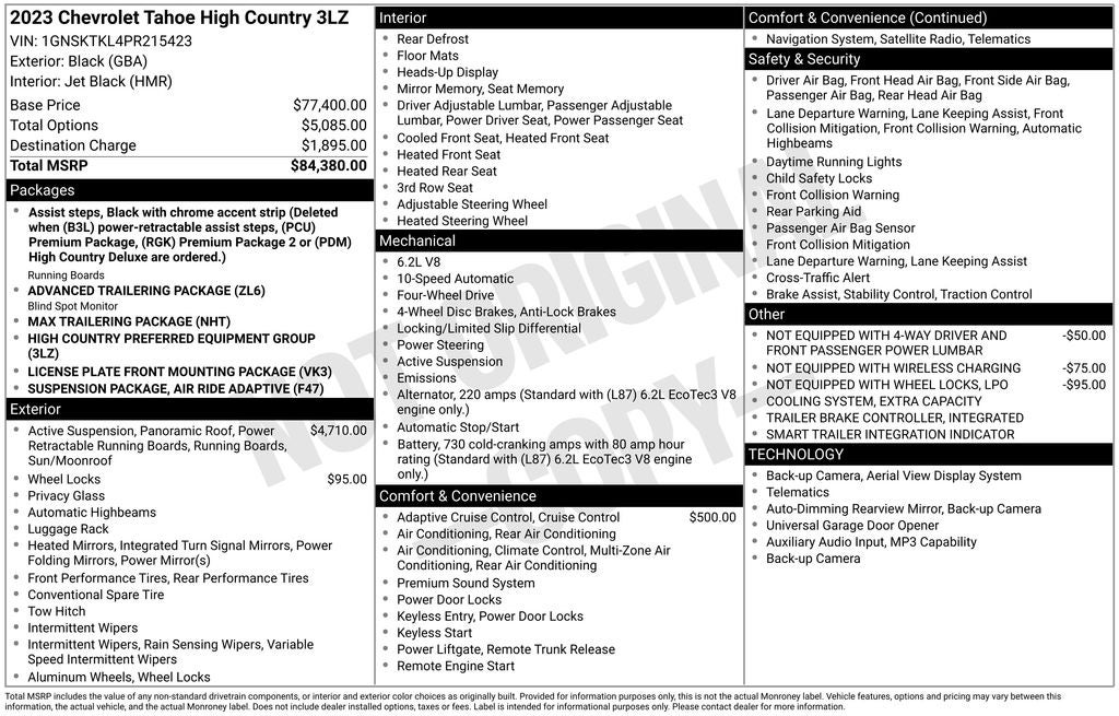 2023 Chevrolet Tahoe High Country