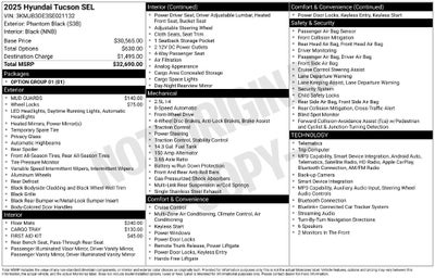 2025 Hyundai Tucson SEL