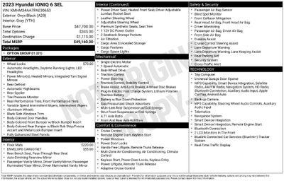 2023 Hyundai IONIQ 6 SEL