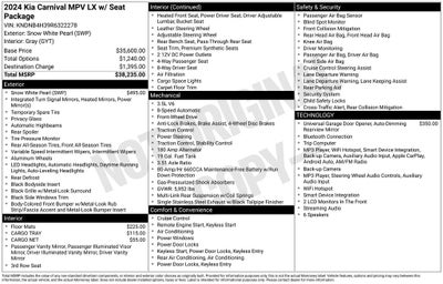 2024 Kia Carnival LX